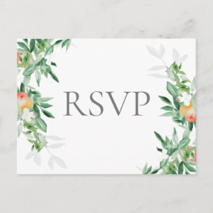 tarjeta de recinto de orquídea de verano rsvp