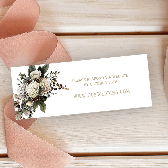 Tarjeta de recinto del sitio web del boda de moda  (Subido por el creador)
