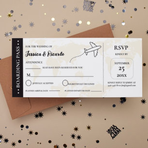 Tarjeta de recinto RSVP para novia con tarjeta de