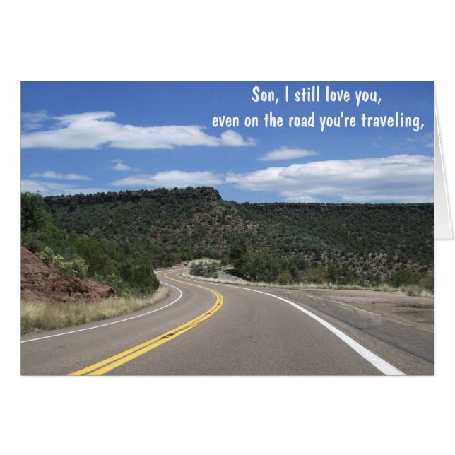 Tarjeta de recluso cristiano con mensaje de gospel (Anverso (Horizontal))