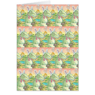 TARJETA DE RECOGIDA TIRÁNNOSAURUS T-REX EASTER BUN