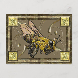 Tarjeta de recolector de abejas de miel