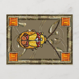 Tarjeta de recolector de escarabajos de hojas de c