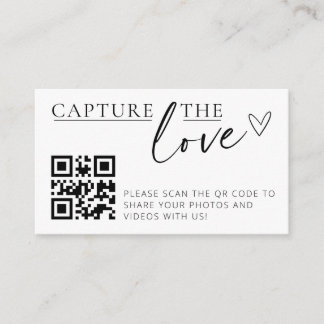 Tarjeta de recolector de fotos de código QR para B