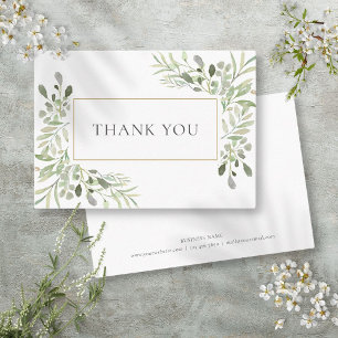 Tarjeta De Recomendación Agradecimiento de Negocio de Floristería Modernida