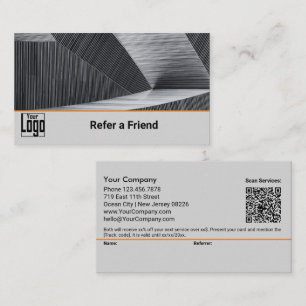 Tarjeta De Recomendación Amigo del Naranja de imágenes de Personalizado clá