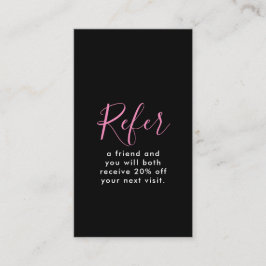 Tarjeta De Recomendación Belleza Estética Salón QR Cita Código QR