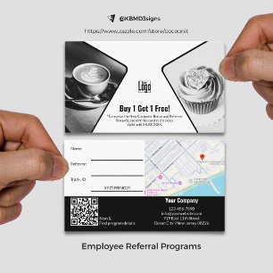 Tarjeta De Recomendación BOGO, Comprar 1 Obtener 1 Recompensa gratuita para