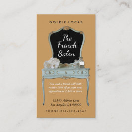 Tarjeta De Recomendación Cartas de negocios de la antigua Vanity Hair Makeu