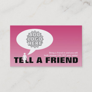 Tarjeta De Recomendación comic de referencia de amigos