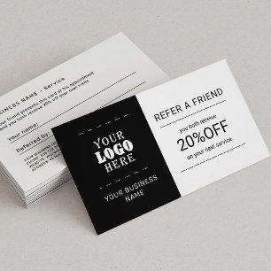 Tarjeta De Recomendación Crea tu propio logotipo personalizado profesional