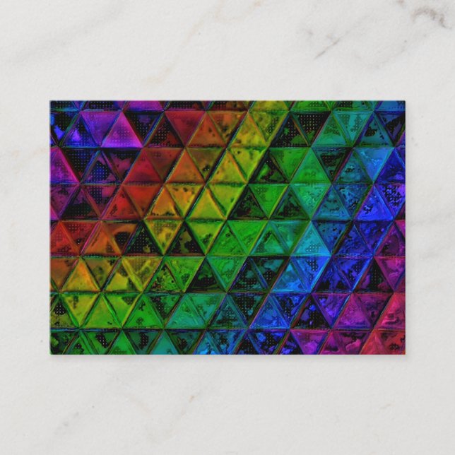 Tarjeta De Recomendación Cristal de orgullo (Anverso)