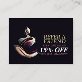 Tarjeta De Recomendación Curso de broche de broche de Lotus Pose