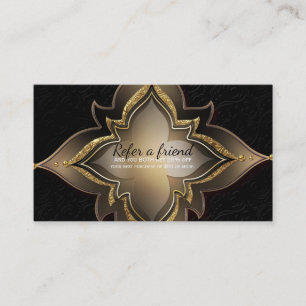 Tarjeta de Recomendación de Amigo Flor Exótica Gla