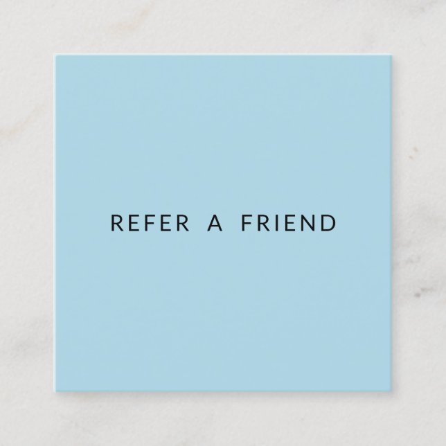 Tarjeta de Recomendación de Bienes Raíces Azul Pas (Anverso)