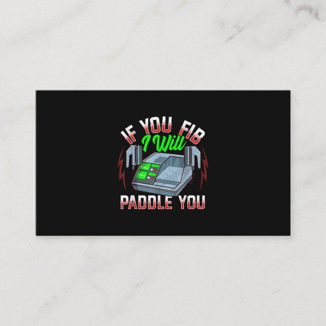 Tarjeta De Recomendación Desfibrilador divertido de la Oficina de Policía d (Anverso)