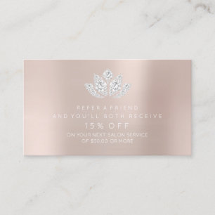 Tarjeta De Recomendación Diamante Lotus del Pin del polvo de Rubor de la