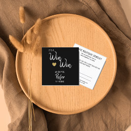 Tarjeta De Recomendación El blanco negro moderno se refiere a un amigo