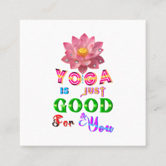 Tarjeta De Recomendación El Marketing de Yoga es Bueno Para Ti