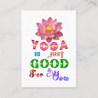 Tarjeta De Recomendación El marketing de yoga es solo bueno para ti