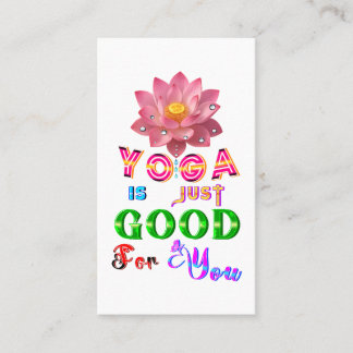 Tarjeta De Recomendación El marketing de yoga es solo bueno para ti