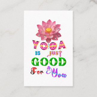 Tarjeta De Recomendación El marketing de yoga es solo bueno para ti