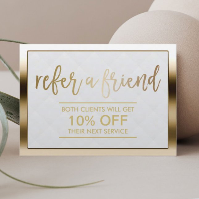 Tarjeta de recomendación | El oro moderno enmarcad (Subido por el creador)