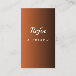 Tarjeta De Recomendación Elegant Salon & Spa Referral Card