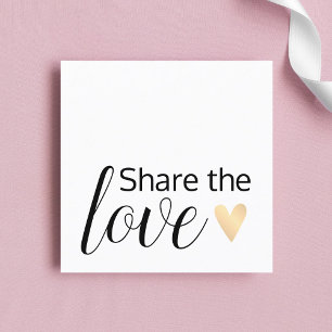 Tarjeta De Recomendación Elegante Salón de Belleza del Corazón del Oro Blan