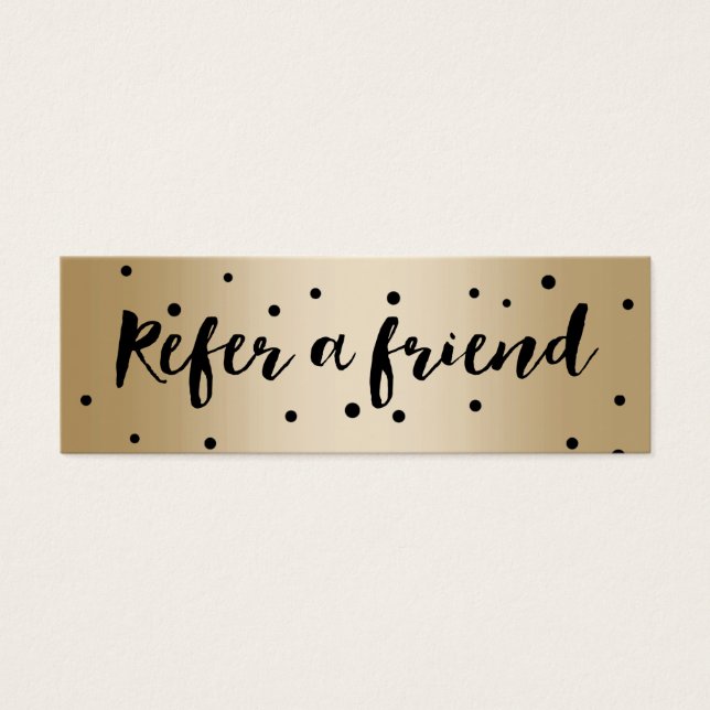 Tarjeta de recomendación | Elegantes puntos de con (Frente)