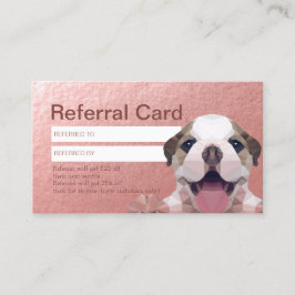 Tarjeta De Recomendación Estar con cuidado de mascotas Bañando y preparando