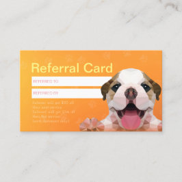 Tarjeta De Recomendación Estar con cuidado de mascotas Bañando y preparando