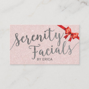 Tarjeta De Recomendación Esthetician del balneario del salón de Skincare d