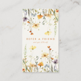 Tarjeta De Recomendación Flor silvestre rusa