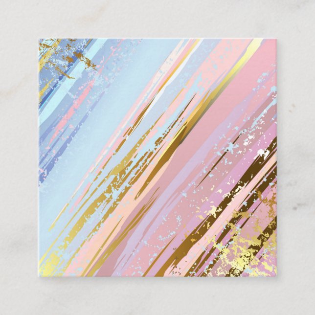 Tarjeta De Recomendación Fondo rosa texturizado (Anverso)