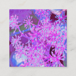 Tarjeta De Recomendación Guay Resumen de la naturaleza retro en rosa calien