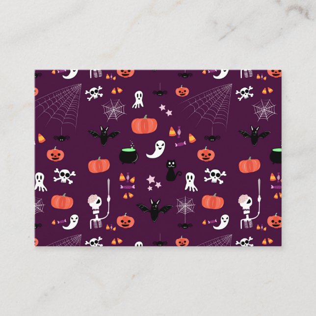 Tarjeta De Recomendación Halloween (Anverso)