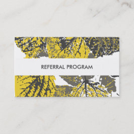 Tarjeta De Recomendación hojas de aspen del programa de referencia