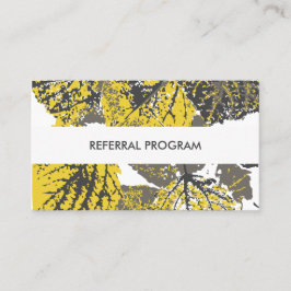 Tarjeta De Recomendación hojas de aspen del programa de referencia