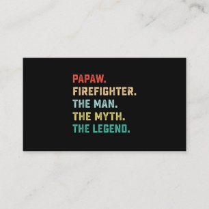 Tarjeta De Recomendación Hombre bombero de Papaw leyenda del mito regalos d