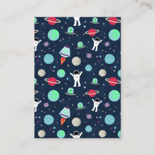 Tarjeta De Recomendación Ilustracion de patrón de espacio