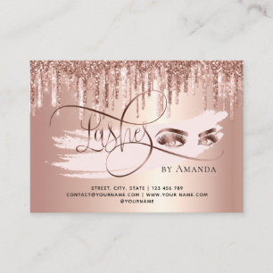 Tarjeta De Recomendación Láscaras de afeitar Lash Aftercare Marble de la ta