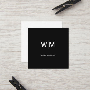 Tarjeta De Recomendación Logotipo de marca negra   Empresa