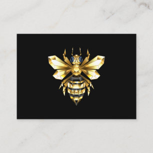 Tarjeta De Recomendación Logotipo de Relieve metalizado dorado falso poligo