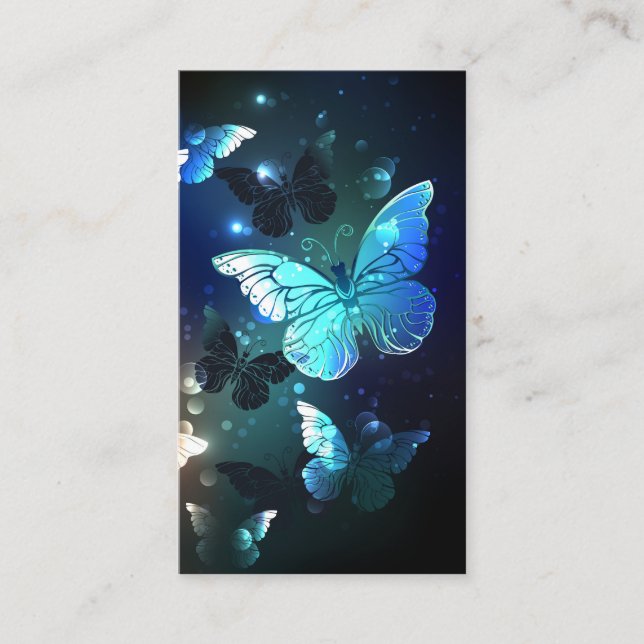 Tarjeta De Recomendación Mariposa nocturna fluida (Anverso)