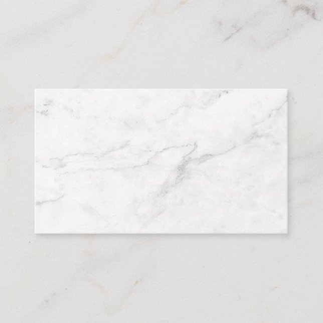 Tarjeta De Recomendación Mármol Blanco (Anverso)