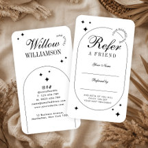 Minimalista Tendencia Vintage Script Salón de Bell
