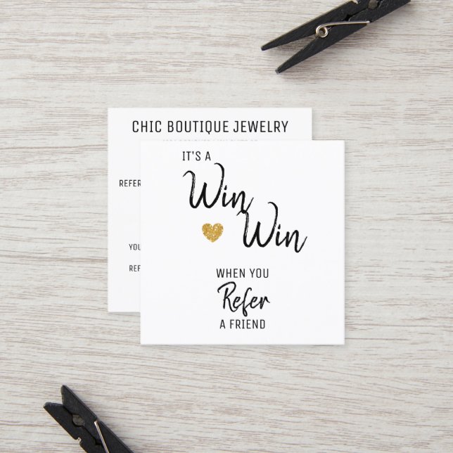 Tarjeta De Recomendación Modern remitir a un salón de amigos (Anverso/Reverso In Situ)