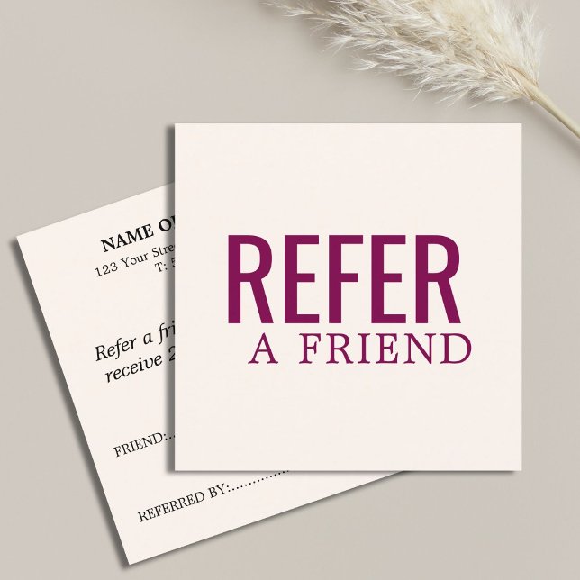 Tarjeta De Recomendación Moderno Elegante Pastel Audaz  (Subido por el creador)