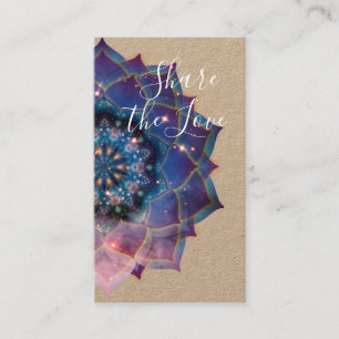 Tarjeta De Recomendación Nebula Bloom Mandala
